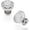 Crysacrylic with Polished Nickel, variant on Hickory Hardware Crystal Palace Collection Knob 1-1/4 Inch Diameter Crysacrylic with Polished Nickel Finish
