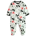 thumbnail image 3 of Disney Mickey Mouse 2 Pack Zip Up Sleep N' Play Coveralls Newborn to Infant, 3 of 4