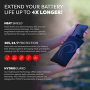 PHOOZY Thermal Phone Case - Apollo II Series : Cell Phone Pouch with AGION Lining Prevents Overheating, Extends Battery Life, Provides Drop Protection and Floats in Water (LARGE - BLACKOUT)