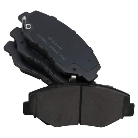 TRQ Front Brake Pads Ceramic Fits Select 2013-2015 Acura ILX 2003-2017 Honda Accord 2012-2021 Civic 2002-2016 CR-V 2016 CR-Z 2003-2011 Element 2013-2014 Fit 2003-2008 Pilot