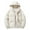 White, variant on Brondbend Men's Coats Men Jacket Hooded Long Sleeved Zipper Pocket Outerwear Solid Color Warm Jacket Loose Fit Party Tops Black