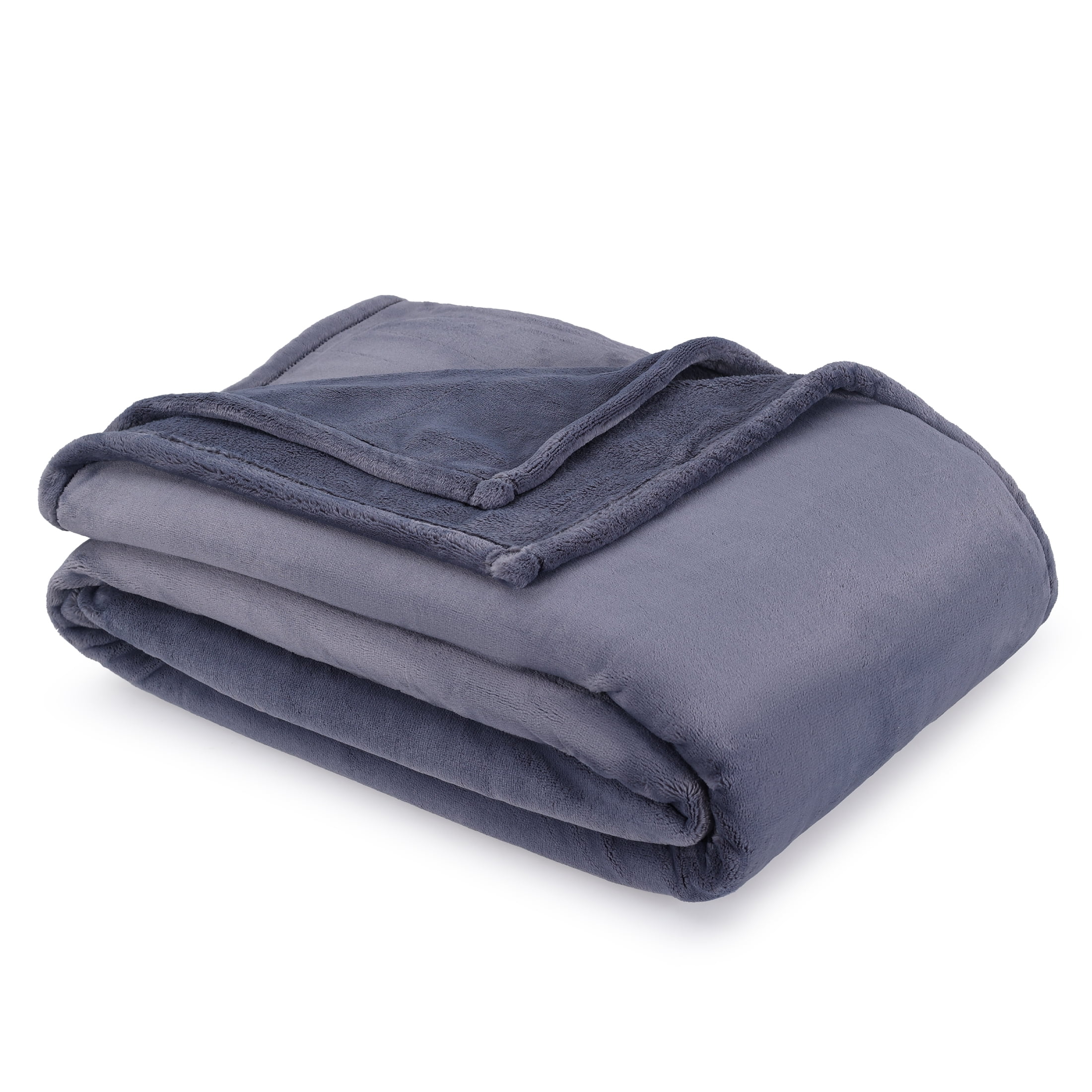 Hotel Style ™ Solid Oversized Soft Bed Blanket, Dark Gravel