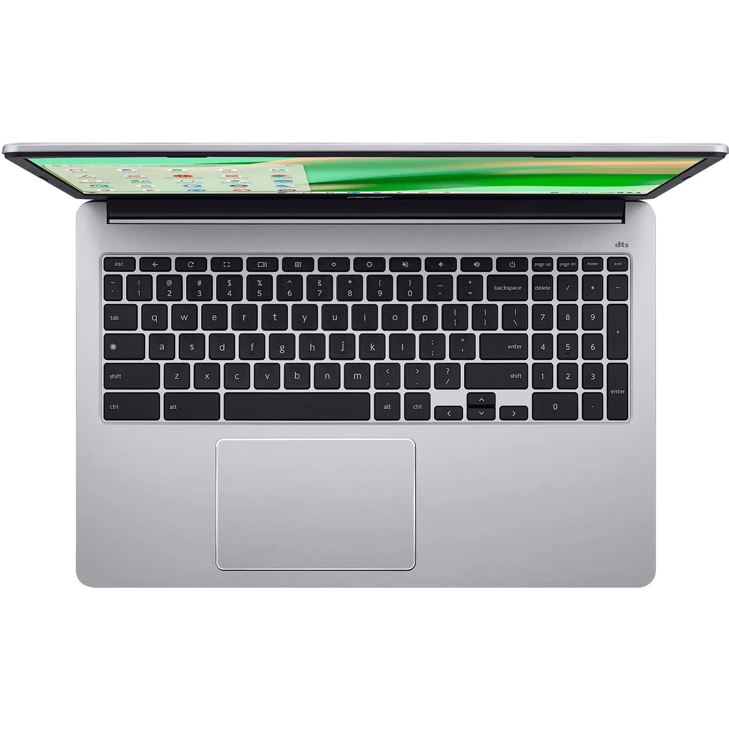 Acer Chromebook 315 15.6" Full HD Laptop, Dual Core Intel Celeron N4500, 4GB RAM 64GB eMMC, Numeric Keypad, Wi-Fi 6, Type-C, Chrome OS, Silver