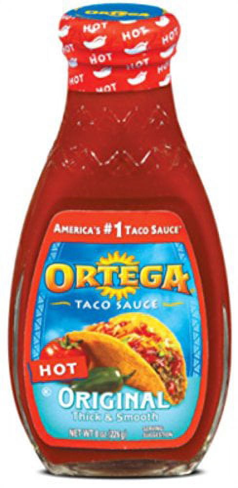 , Taco Sauce, 8Oz Glass Jar (Pack Of 3) (Choose Heat) (Hot)