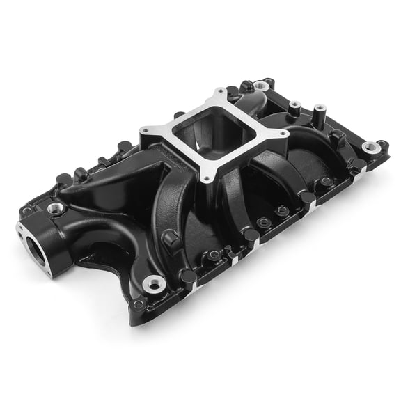 Speedmaster 1-147-027 Compatible with Ford 351W Windsor HiRise Aluminum Intake Manifold [Black]
