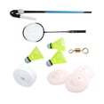 thumbnail image 2 of Solo Badminton Trainer Device Automatic Stretch Self Practice Tool Swing Simulator Sports Elastic Kids Beginners Adults 1 Racket +, 2 of 10