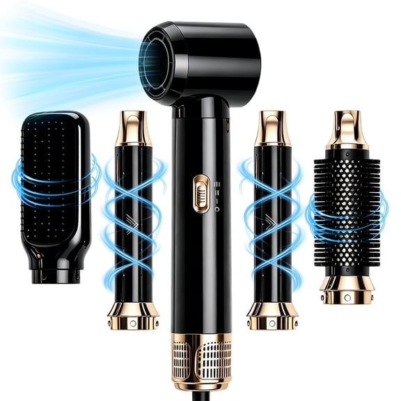JOPDSY Hair Dryer Brush, Hot Air Brush with 110000RPM Brushless Motor, Blowout Dryer Brush 1300W,Hair Curling Iron
