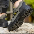 thumbnail image 4 of Army Green Fashionable Men'S Hiking Shoes Casual Outdoor Round Toe Plus Size Spring Summer Comfortable Non Slip Breathable Trail Footwear, 4 of 9