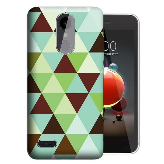 MUNDAZE LG Aristo 3 / 2 / Tribute Dynasty / Zone 4 Mint Chocolate Checkered TPU Gel Phone Case Cover