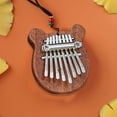 thumbnail image 4 of 8 Touches Mini Kalimba Doigt Pouce Piano Marimba Accessoire Musical Pendentif Cadeau, 4 of 5