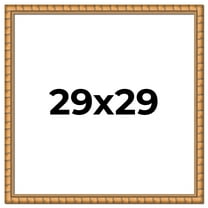29x29 Frame Gold Real Wood Picture Frame Width 1.5 inches | Interior Frame Depth 0.5 inches |