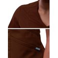 thumbnail image 4 of Adar Pro Scrubs For Women - Modern V-Neck Scrub Top - P7002 - Coffee - L, 4 of 7