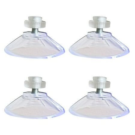 

GNEIKDEING 4Pcs With M4 Thread 40mm Suction Cups With Knurled Nut Clear for kitchen