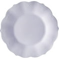 thumbnail image 1 of Embossed Rim Plastic Serving Trays (1 PC), Disposable Plastic Trays and Platters for Party - 14”, Trays for Serving Snacks, Charcuterie, Desserts, for Buffets, Weddings & Birthdays, White - Chateau, 1 of 1