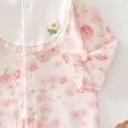 thumbnail image 7 of CAUYDY 3 6 9 Months Preemie Clothes Girl Newborn Sleepers 1T 2T Baby Girls Long Sleeve Romper Pajamas Infant Bodysuit Fall Winter Sizes 0-3 Months,Pink, 7 of 7