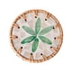 thumbnail image 3 of Posavasos de ratán hecho a mano, portavasos de té, tapete decorativo bohemio, mantel individual para manualidades Verde, 3 of 9