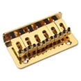 thumbnail image 4 of Soidarity Puente rígido de guitarra con tornillos y llave Profesionales Aprendizaje Pieza de repuesto vintage Negro Sillín dorado Tailpiece Bass Accesorios para instrumentos musicales Oro Soidarity OD026104-01, 4 of 6