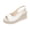 White, variant on Women's Espadrilles Platform Wedge Slingback Sandals Open Toe Slip-On Summer Walking Beach Sandals, White Size 5.5
