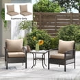 thumbnail image 2 of ZYPPP Outdoor Chair Cushions Set of 2, Fade Resistant, 24 x 24 in Deep Seat, Patio Cushions for Chair, Sofa, and Outdoor Furniture, Beige, 2 of 18