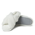 thumbnail image 2 of Dearfoams Women's Jessica Furry Crossband Slide Slipper, 2 of 6