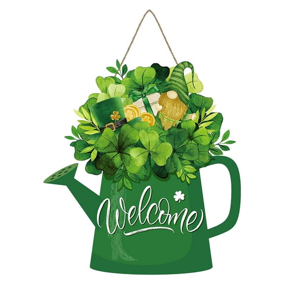 St. Patrick’s Day Gnome Decorations Resin Irish Green Dwarfs Holiday Welcome Sign Home Tray Table Shelf Party Decor