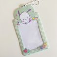 thumbnail image 4 of Tarjetero Kawaii Sanrios Hello Kitty Anime Kuromi Melody Cinnamoroll niñas autobús tarjeta bancaria funda protectora bolsa colgante regalos, 4 of 4