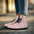 thumbnail image 2 of Womens High Top Sneakers PU Leather Running Shoes Non Slip Walking Athletic Tennis Shoes for Women Ankle Boots, 2 of 8