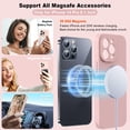 thumbnail image 2 of Compatible with MagSafe iPhone 14 Pro  Case, [9H Screen Protector] [Camera Protective] [Soft Microfiber Lining] Liquid Silicone Shockproof Case for iPhone 14 Pro - Pink Sand, 2 of 15