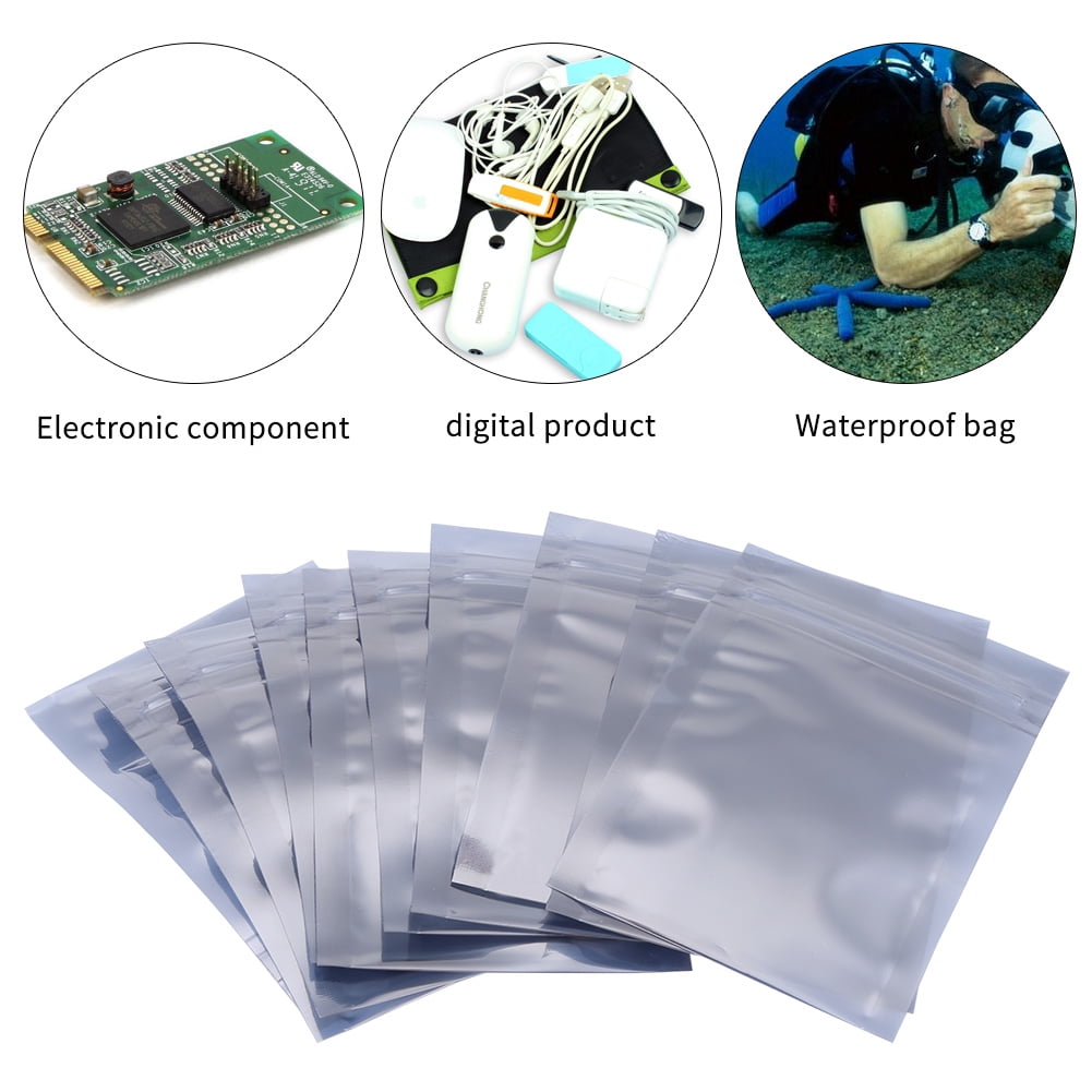 Mgaxyff Antistatic Ziplock Bag,Antistatic Bag,100Pcs/set 6x9cm