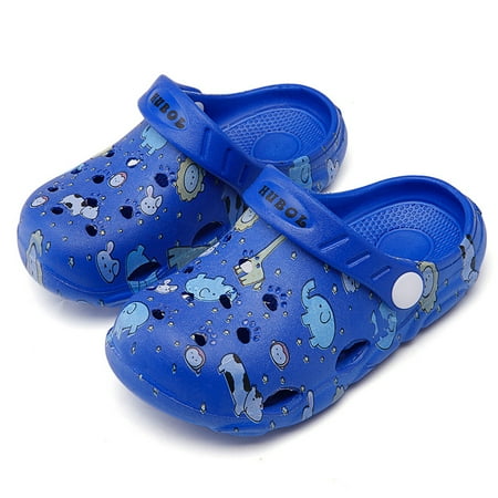

Girls Casual Cartoon Animal Print Clogs Non-slip Soft Sole Breathable Slippers EVA