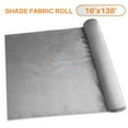 thumbnail image 1 of TANG Sunshades Depot 16' x 138' Shade Cloth 180 GSM HDPE Light Grey Fabric Roll Up to 95% Blockage UV Resistant Mesh Net, 1 of 5