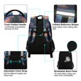thumbnail image 4 of FORMRS Kids School Backpack Elementary Student Unisex Travel Bookbag with Reflective Stripes, Mountains and Forests, 4 of 7
