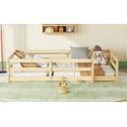 thumbnail image 5 of Generic Twin Size Floor Bed, Montessori Floor Bed with Fence, Kids Montessori Bed Twin Size, Wood Montessori Floor Bed for Kids, Girls, Boys ., 5 of 9