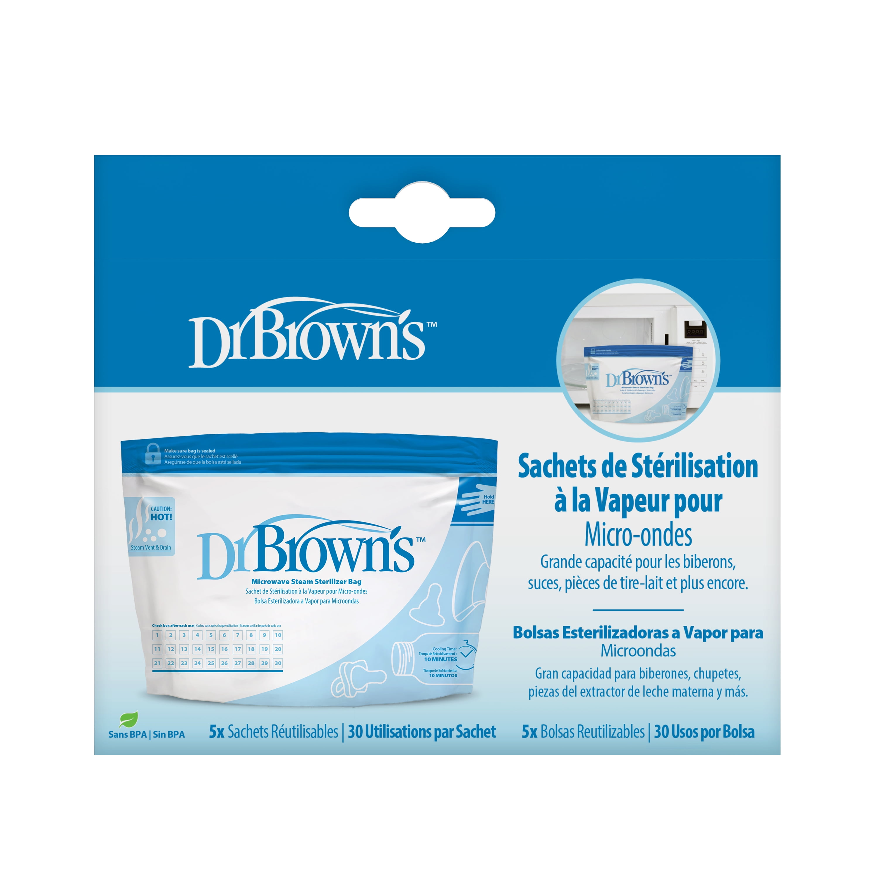 Microwave Steam Sterilizer Bags - Dr. Brown's India Official - #1