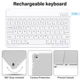 thumbnail image 6 of GKABXY Case with Keyboard for iPad 9th/8th/7th Generation 10.2 inch 2021/2020/2019 Detachable Wireless Bluetooth Keyboard Cover , Gray, 6 of 9