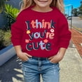 thumbnail image 2 of JAKANYQ Sweat à Capuche Imprimé Élégant pour Enfant, Cœur de Printemps, Rouge, 5-6 Ans, 2 of 4