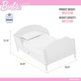 thumbnail image 6 of Evolur Barbie Dreamscape Toddler Bed in White, 6 of 7