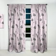 thumbnail image 2 of Designart 'Flamingo on Pink Retro' Mid-Century Modern Curtain Panel, 2 of 5