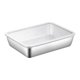thumbnail image 1 of Caja de acero inoxidable para guardar alimentos en el frigorífico con tapa de plástico, ideal para preparar mariscos, frutas y verduras, para picnic, L, 1 of 5