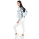 thumbnail image 2 of Chamarra de mezclilla Roman Fashion bordada estrellas juvenil 6681 Mezclilla light azul G, 2 of 6