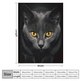 thumbnail image 4 of ARISTURING Black Cat Throw Blanket Flannel Fuzzy Soft Plush Blanket for All Season Lightweight Couch Bed Sofa Office Living Room, 4 of 6