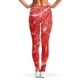 thumbnail image 2 of Fresh Salmon Print Leggings, Food Lover Sexy Yoga Leggings For Women., 2 of 5