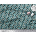thumbnail image 2 of Soimoi Moss Georgette Fabric Leaves Small Decor Fabric Printed Yard 42 Inch Wide, 2 of 3