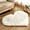 White, variant on Mchoice 40 x 50cm Heart Shape Faux Sheepskin Rug Soft Long Plush Fluffy Shaggy Carpet Area Mats Rugs Bedroom Sofa Decorative Floor Carpet
