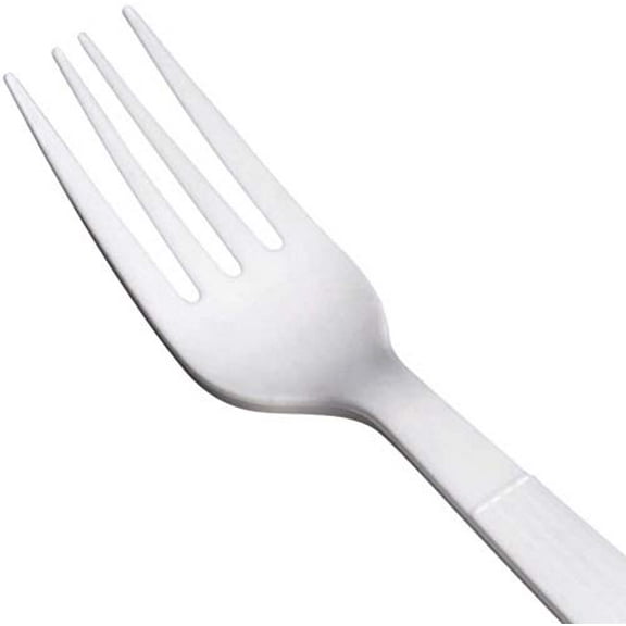 (1000 PC/CS-Forks) Disposable Fork Plastic White Large DInner Forks 1,000 PCs Set