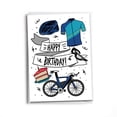 thumbnail image 1 of Tarjeta de felicitación inspirada en la suela de feliz cumpleaños para ciclistas al aire libre, 1 of 2