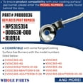 thumbnail image 3 of Whole Parts Top Burner Rear Part# PA080036 - Replacement & Compatible with Some Ranges or Cooking Surface Gas Burner, 3 of 6