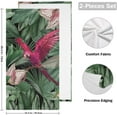 thumbnail image 2 of Dreamtimes Parrot Wallpapaer Mural Wall 3D Hand Towels 2 PCS, Kitchen Towel Ultra Soft and Highly Absorbent,Decorative Fingertip Face Towel for Bathroom Hotel, 28.3"x14.4", 2 of 6