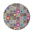 thumbnail image 1 of Moroccan Mouse Pad for Computers, Arrangement of Ceramic Mosaic Tiles and with Mathematical Geometric, Round Non-Slip Thick Rubber Modern Gaming Mousepad, 8" Round, Multicolor, by Ambesonne, 1 of 2