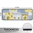 thumbnail image 5 of Kitchen Rugs Sets Of 2,Pioneer Flower Floral Print Pattern Anti Fatigue Kitchen Mat Rugs Non Slip Washable,Decorative Kitchen Floor Mats for Kitchen,Sink,Laundry,17"x47"+17"x47", 5 of 5